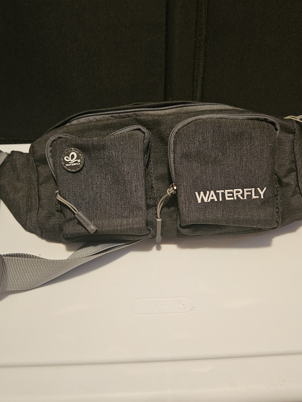 Black Men's Waist Pack / Sling Bag